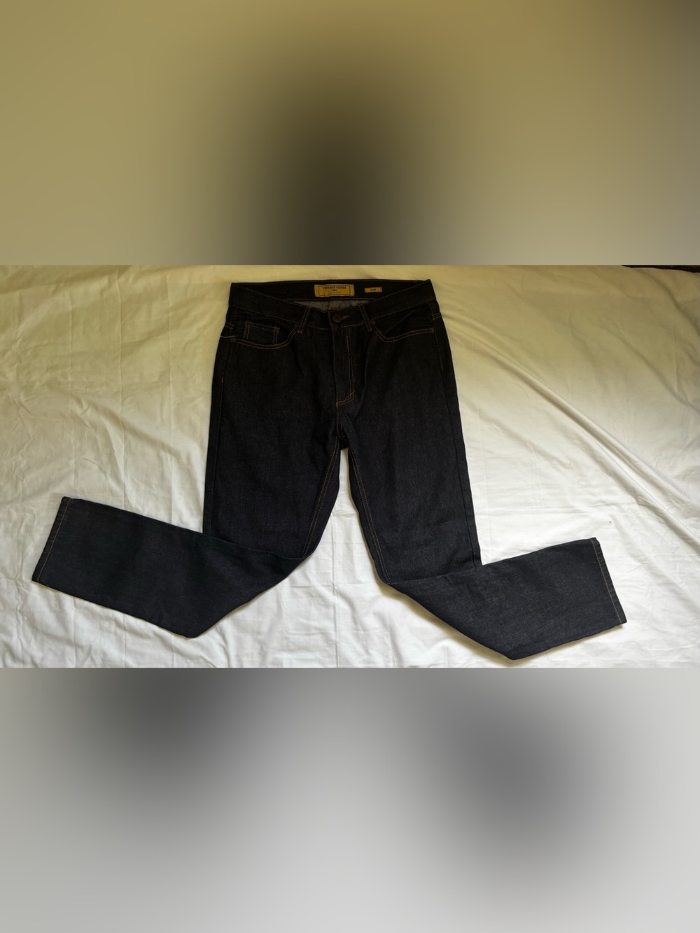 Vintage Genes Men’s Straight Leg Jeans in Dark Wash Sz 32X30